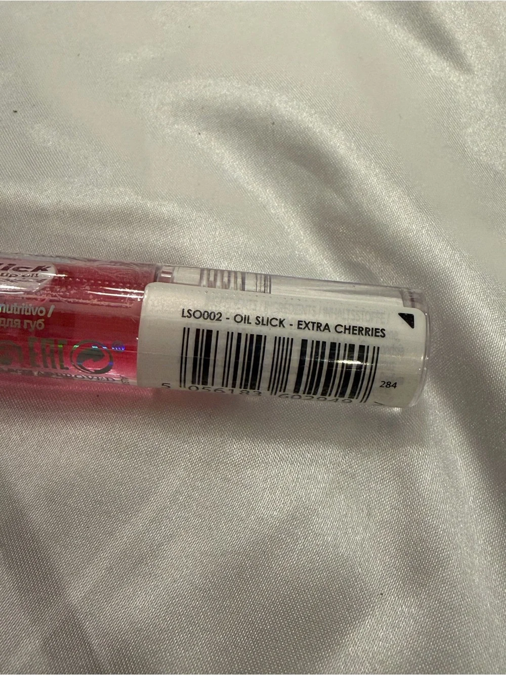 Lottie 4-Pack Oil Slick Nourishing Lip Oil Blueberry Cherries Strawberry‎ Apple